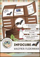 Vorschau - Arbeitsblätter - Infocube: Tiere des Waldes - Fledermaus | Waldtiere - Deckblatt