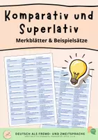 Vorschau - Merkblätter - Komparativ & Superlativ - Merkblatt DaF/DaZ - Deckblatt