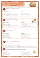 Vorschau - Fördermaterial/Inklusion - Helpsheet Dialogue - In a Restaurant - Deckblatt