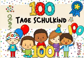 Vorschau - Arbeitsblätter - 100-Tage-Schulkind / Schule | Grundschule Klasse 1| Materialpaket - Seite 2