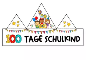 Vorschau - Mal- und Bastelvorlagen - 100-Tage-Schule / Schulkind | Bastelkrone - Seite 3