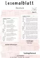 Vorschau - Arbeitsblätter - Materialpaket Lesen "Fasching" - Seite 1