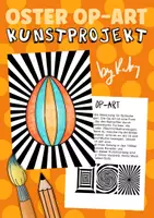 Vorschau - Arbeitsblätter - Ostereier Op-Art - Kunstprojekt für Ostern - Deckblatt
