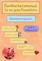 Vorschau - Präsentationen/Tafelbilder - Dankbarkeits & Klassenklima Stärken - Stundentransparenz - Deckblatt