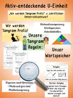 Vorschau - Stundenentwürfe - aktiv-entdeckende Unterrichtseinheit - Tangram - Deckblatt