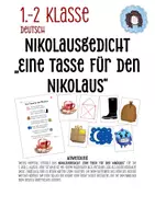 Vorschau - Arbeitsblätter - Nikolausgedicht "Eine Tasse für den Nikolaus" - Deckblatt