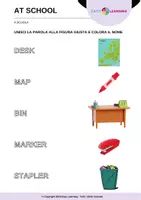 anteprima - Esercizi - Cosa trovo a Scuola? PARTE 2 - At School / Inglese Beginner - Pagina 3