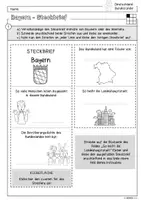 Vorschau - Mal- und Bastelvorlagen - Infocube: Bundesland Bayern | Deutschland - Seite 1