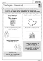 Vorschau - Arbeitsblätter - Infocube: Bundesland Thüringen | Deutschland - Seite 1