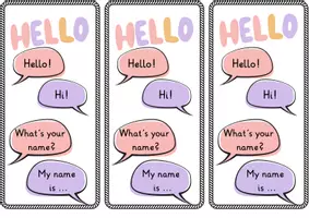 Vorschau - Arbeitsblätter - Walk and talk Englisch - Fächer zum Ausdrucken - Seite 1