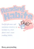Vorschau - Arbeitsblätter - Reading Habits_Phrases & Writing - Deckblatt