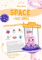 Vorschau - Arbeitsblätter - Revision - Space & Past Simple (passend zu MORE! 2 Unit 8) - Deckblatt