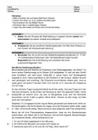 Vorschau - Klassenarbeiten - Probeklassenarbeit Wahrnehmung und Beobachtung Am Hafen - Seite 1