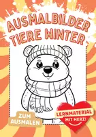 Vorschau - Arbeitsblätter - Kunst für zwischendurch Winter Ausmalbilder - Deckblatt