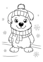 Vorschau - Mal- und Bastelvorlagen - Tiere im Winter Ausmalbild Bilder mit Tieren für Kinder zum Ausmalen - Seite 3