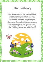 Vorschau - Arbeitsblätter - 4 Jahreszeiten Gedichte: Frühling, Sommer, Herbst, Winter ab 1.Kl - Seite 2
