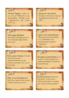 Vorschau - Aufgabenkarten - 40 kreative Schreib- und Zeichenaufgaben zur Zeitleiste & Epochen - Seite 1