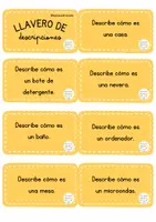 Vista previa - Hojas de trabajo - LLAVERO DE DESCRIPCIONES Y HOJA DE TRABAJO - página 1