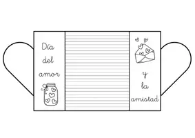 Vista previa - Manualidades / Dibujos para colorear - Día del amor y la amistad - página 3