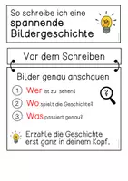 Vorschau - Anderer Materialtyp - Schreibkriterien Bildergeschichte (Tafelmaterial und Bögen) - Seite 1