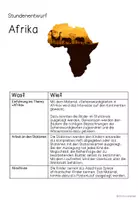 Vorschau - Stundenentwürfe - Komplettpaket Afrika 3./4. Klasse - Seite 1