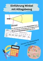 Vorschau - Arbeitsblätter - Einführung Winkel mit Alltagsbezug - Deckblatt