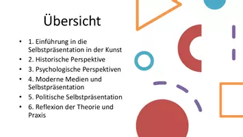 Vorschau - Präsentationen/Tafelbilder - Historische und politischen Dimension von Selbstporträts - Kunst - Seite 1
