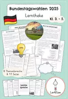 Vorschau - Arbeitsblätter - Demokratie Bundestagswahl 2025 | Lerntheke Kl. 3 - 5 #demokratiestärken - Deckblatt