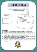 Vorschau - Spiele - Lesespiel "Pärchenjagd - Karneval" - Seite 1