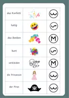 Vorschau - Fördermaterial/Inklusion - Lernwörter - Fasching - Klasse2-4 - Seite 2