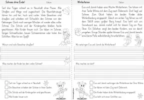 Vorschau - Arbeitsblätter - Leseverstehen | Winter - Seite 2