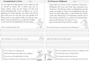 Vorschau - Arbeitsblätter - Leseverstehen | Winter - Seite 3