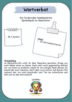 Vorschau - Spiele - Spiel Wortverbot "Haustiere" Beschreiben - Seite 1