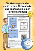 Vorschau - Arbeitsblätter - Simulation und Messung der elektrischen Stromstärke und Spannung in einer Parralelschaltung - Deckblatt