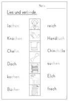 Vorschau - Arbeitsblätter - Buchstabe/Laut - Ch/ch (1.Klasse) - Seite 1
