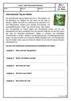 Vorschau - Aufgabenkarten - 03-21 Internationaler Tag der Wälder - Deckblatt