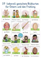 Aperçu - Présentation / Support pour le tableau - Ostern / Frühling Bildkarten Deutsch / Allemand - Page 1