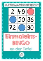 Vorschau - Spiele - Einmaleins-Bingo an der Tafel - Deckblatt