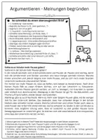 Vorschau - Arbeitsblätter - Argumentieren – Pausen in der Schule - Seite 1