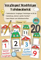 Vorschau - Präsentationen/Tafelbilder - Zahlenstrahl, Vorgänger und Nachfolger im Zahlenraum 20 - Tafelmaterial (Klasse 1-2) - Deckblatt