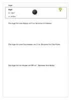 Vorschau - Arbeitsblätter - Die Kugel Volumen und Oberfläche mit Lösung - Seite 1
