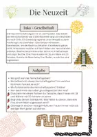 Vorschau - Arbeitsblätter - Maya und Inka Neuzeit - Deckblatt