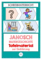Vorschau - Präsentationen/Tafelbilder - Bildergeschichte: Janosch, der neue Welpe. Tafelmaterial - Deckblatt
