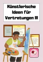 Vorschau - Mal- und Bastelvorlagen - Vertretung - Vertretungsstunde Kunst / Malen / Zeichnen - Deckblatt