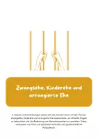 Vorschau - Unterrichtsreihen - Zwangs-, Kinder und arrangierte Ehe - Deckblatt