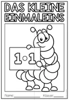 Vorschau - Mal- und Bastelvorlagen - DAS KLEINE EINMALEINS - Lapbook - Seite 3