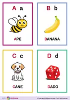anteprima - Esercizi - Impara l'Alfabeto con le Flashcards / Italiano - Pagina 1