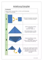 Vorschau - Mal- und Bastelvorlagen - Materialpaket falten, verschiedene Anleitungen, Origami - Seite 1