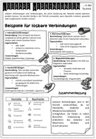 Vorschau - Arbeitsblätter - Verbindungsarten: Lösbare Verbindungen - Seite 1