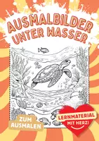Vorschau - Arbeitsblätter - Ausmalbilder Unterwasserwelt - Deckblatt